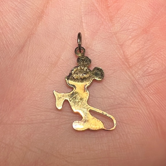 Vintage Disney Mickey Mouse Gold Charm - Picture 4 of 4